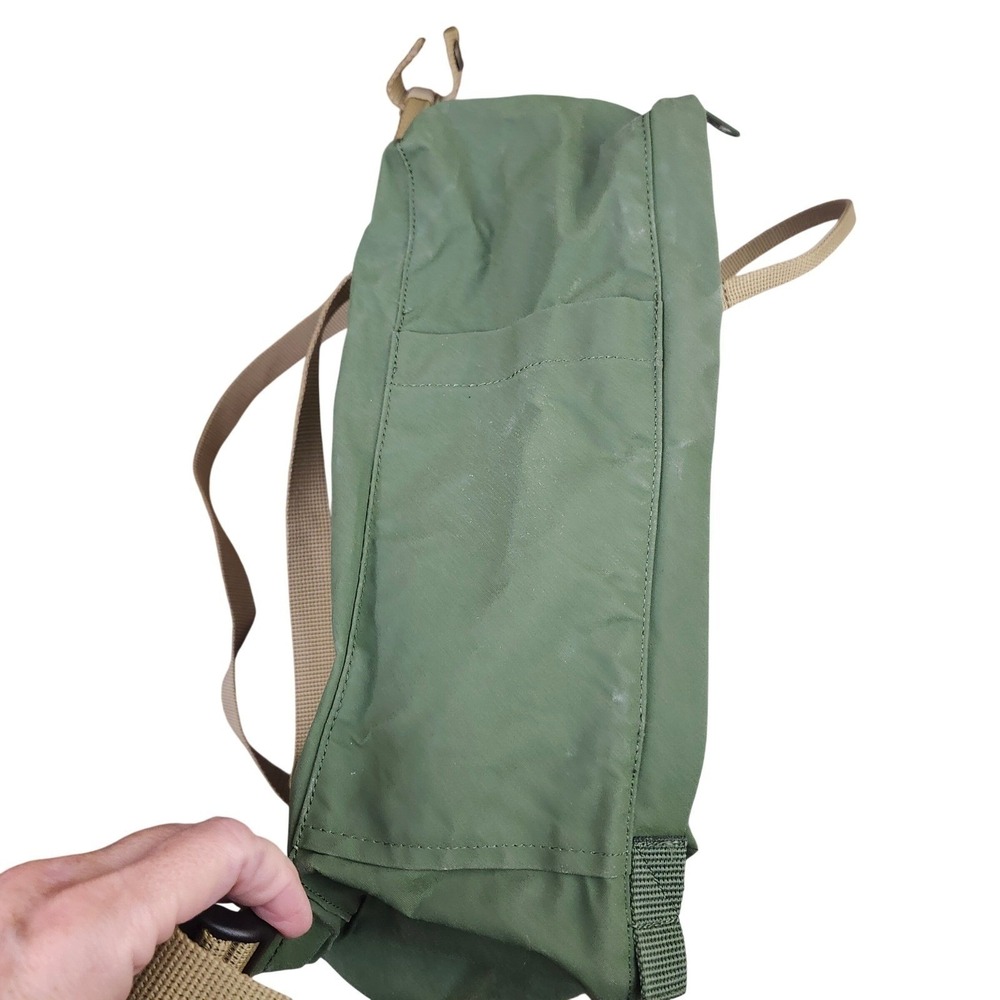 Fjallraven Kanken Classic Backpack Forest Green Tan 23510 Everyday School Bag - Picture 8 of 11